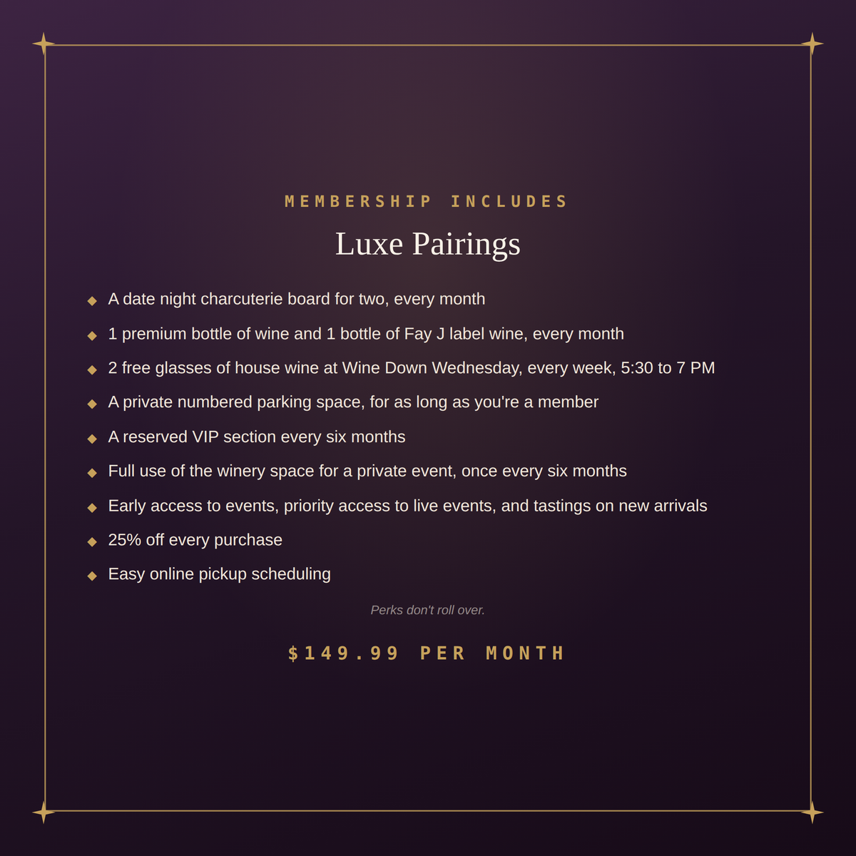 Luxe Pairing Membership